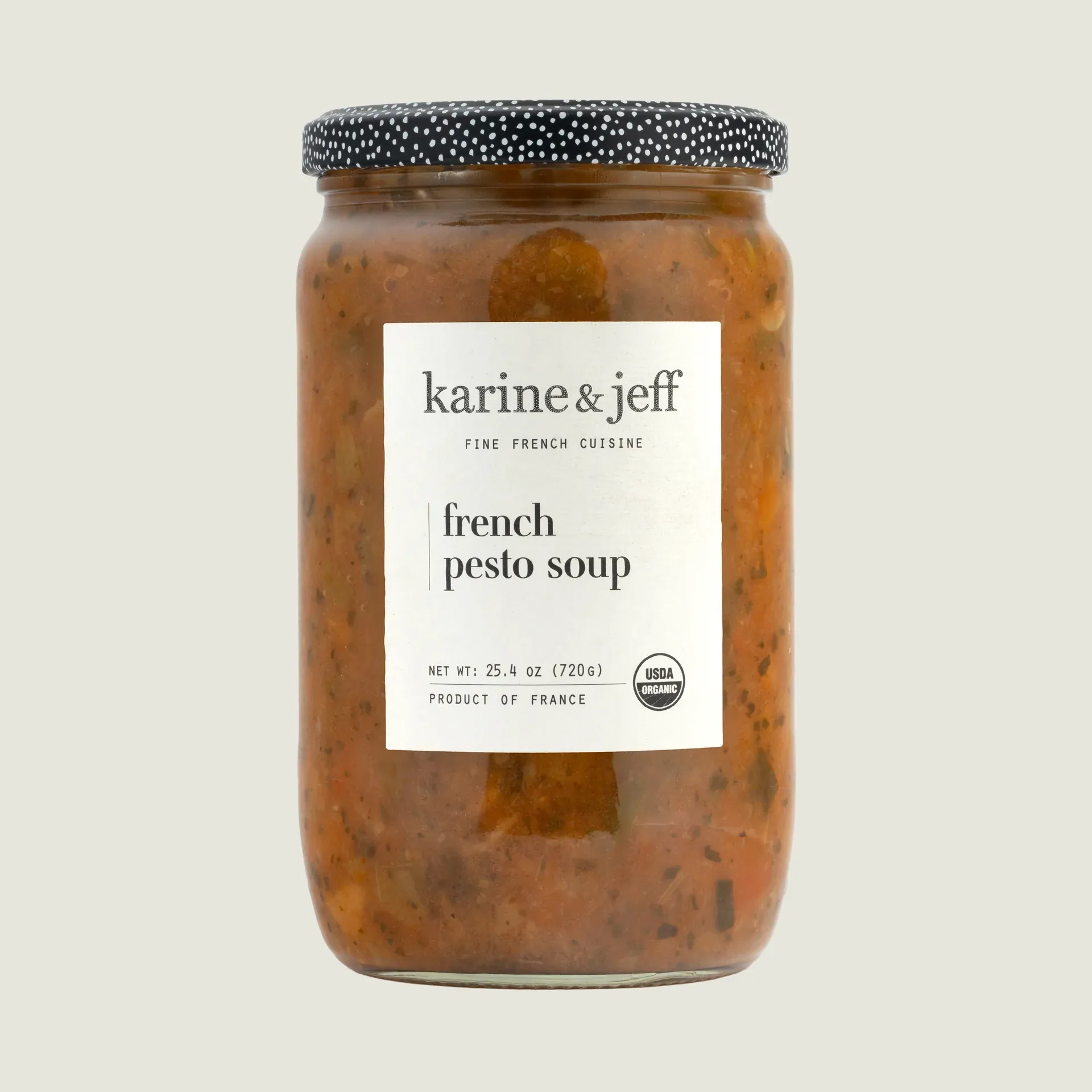 Karine and Jeff French Organic Pesto Pistou soup