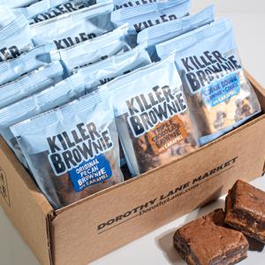 Killer Brownie with Caramel 18 count full size individually wrapped brownie gift box