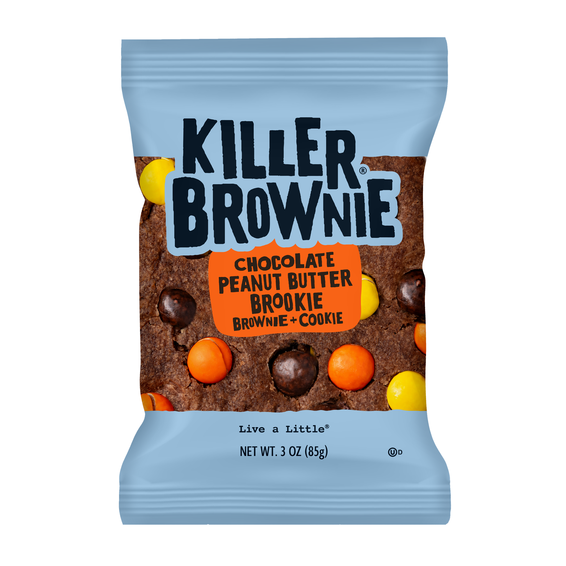 e Chocolate Peanut Butter Brookie with Reese's Pieces Candies