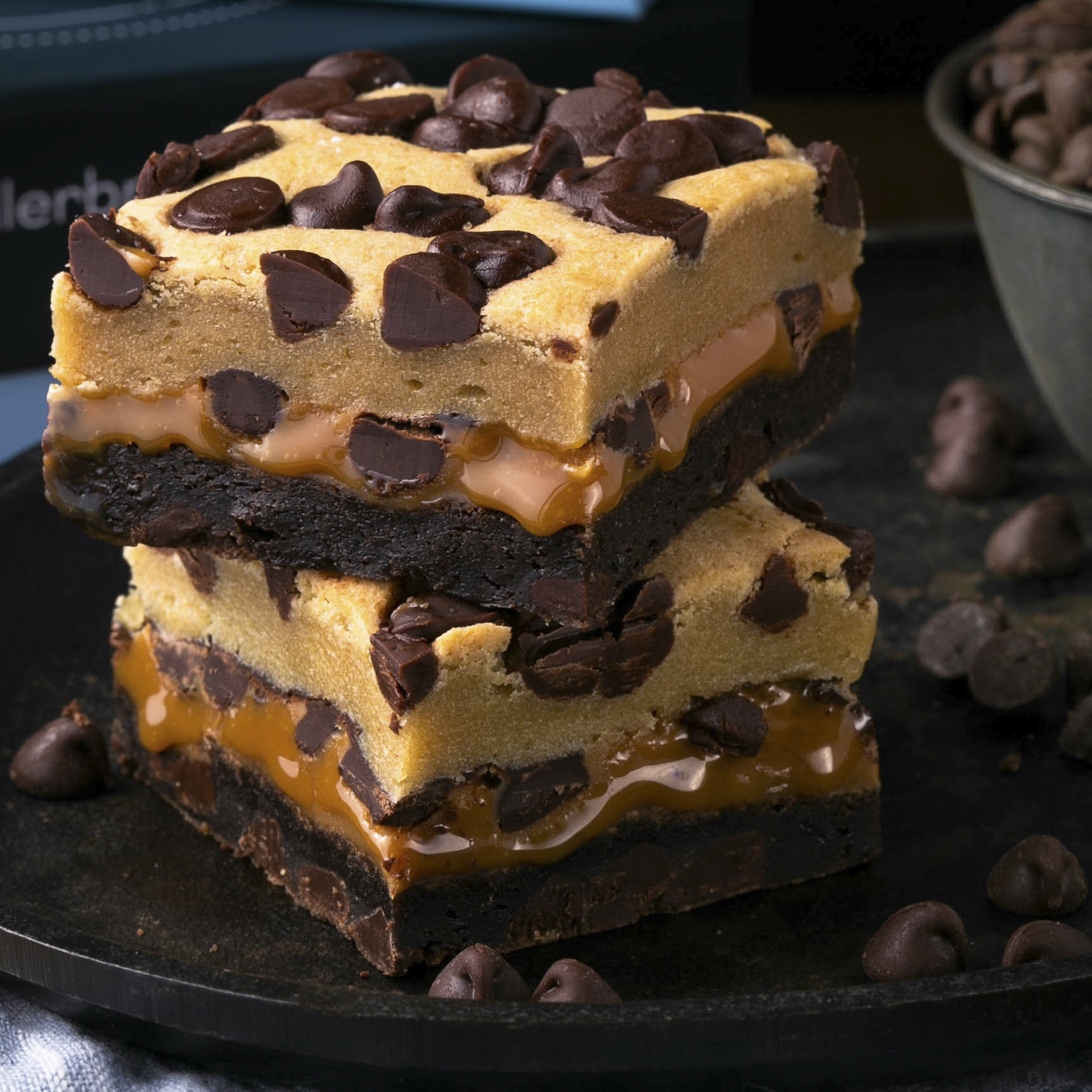 Cookie dough killer brownies