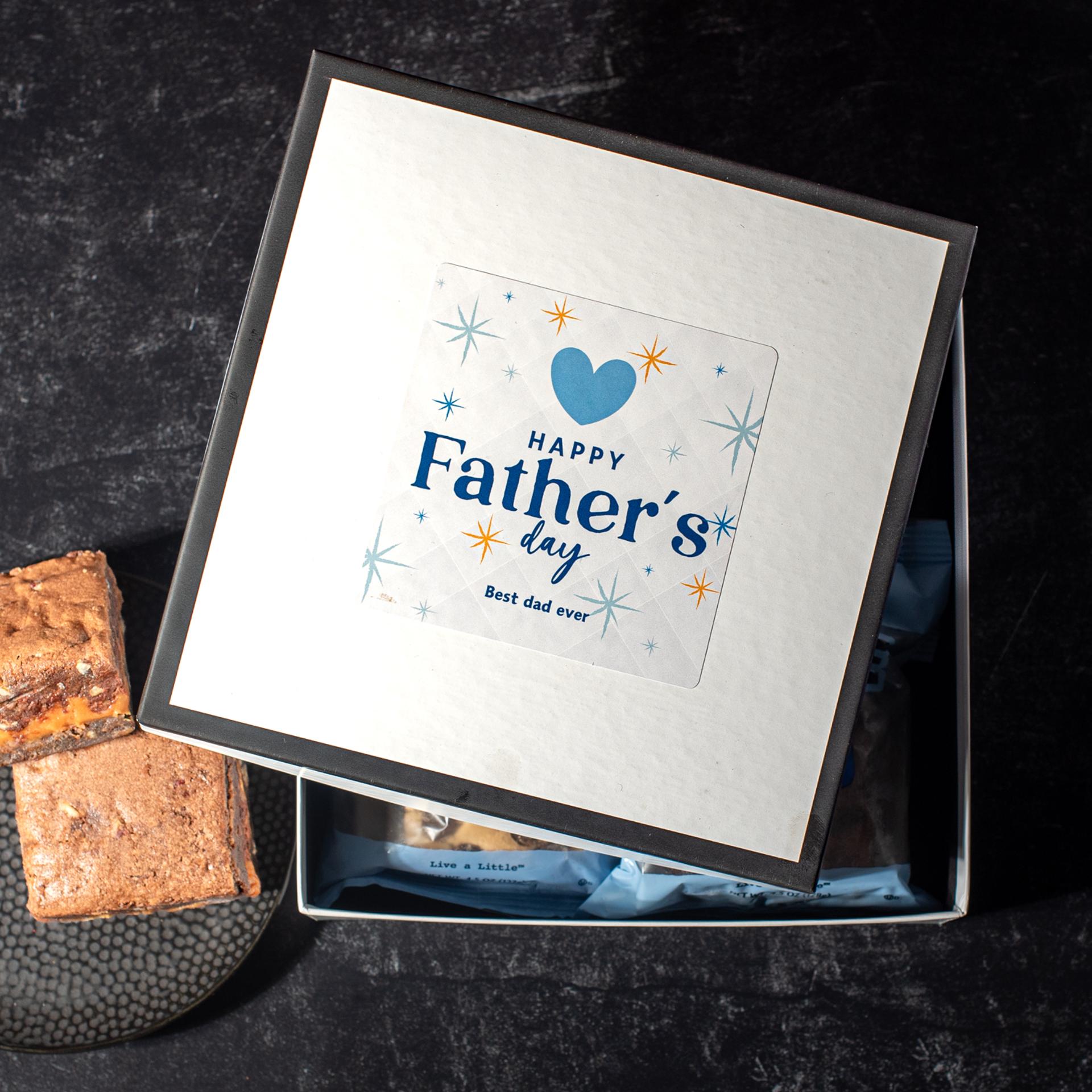 Happy Father's Day Gift Box choose your own Killer Brownie with caramel gift box