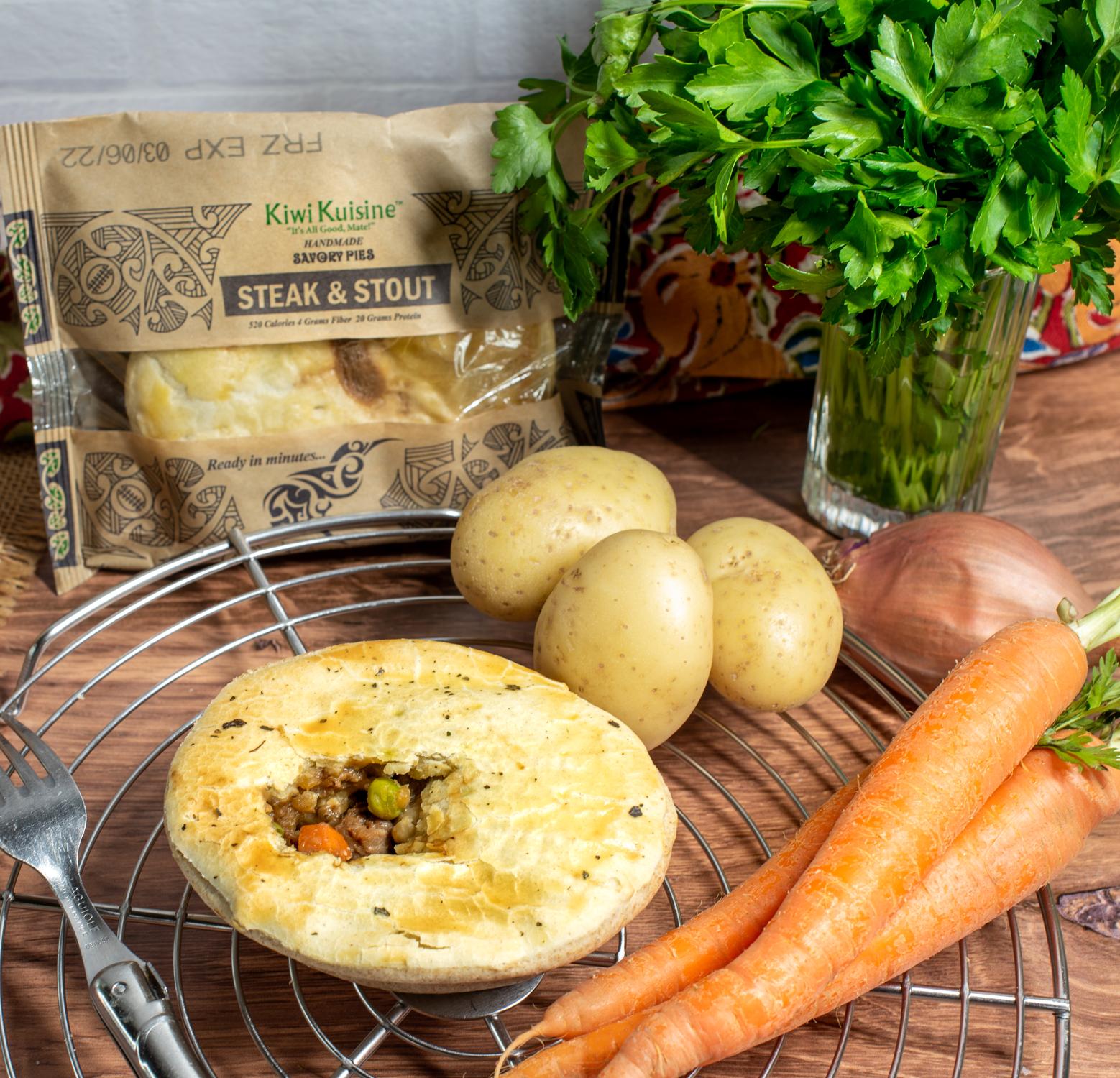Kiwi Kuisine Steak and Stout Savory Pie