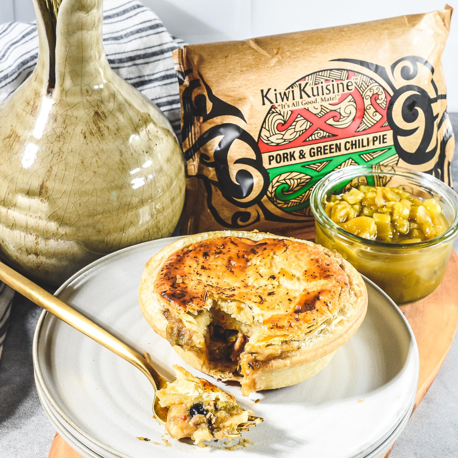 Kiwi Kuisine Pork & Green Chili Pie