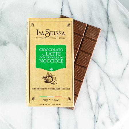 La Suissa Coccolato al Latte con Nocciole Milk Chocolate and Hazelnut bar