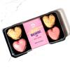 Le Chic Patissier Heart Macarons 6 Pack Vanilla and Raspberry