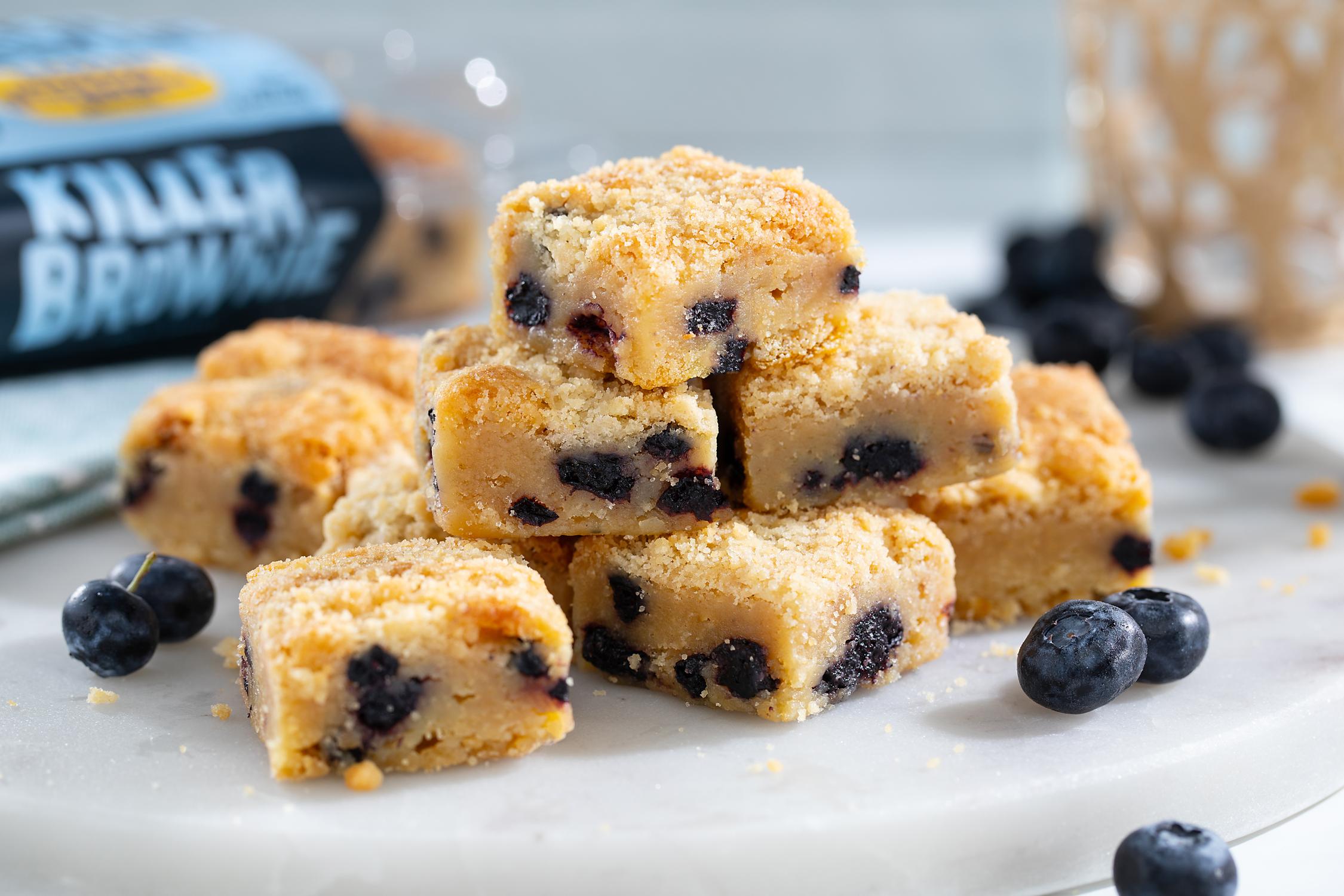 Killer Brownie Lemon Blueberry Bites