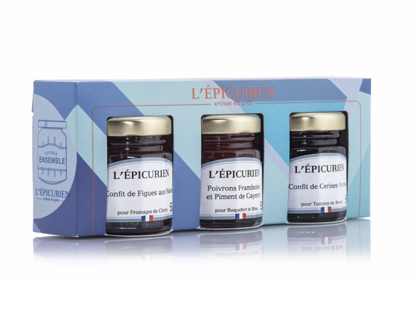 l'epicurien trio for cheeses.