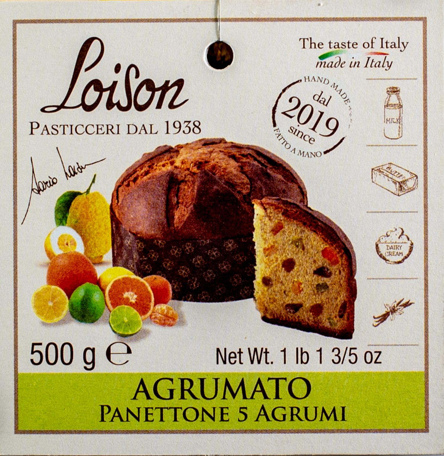 Loison Panettone Agrumoto 500 Grams wrapped