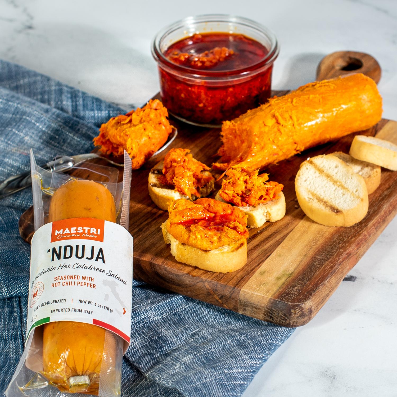 Maestri Nduja spreadable hot calabrese salami