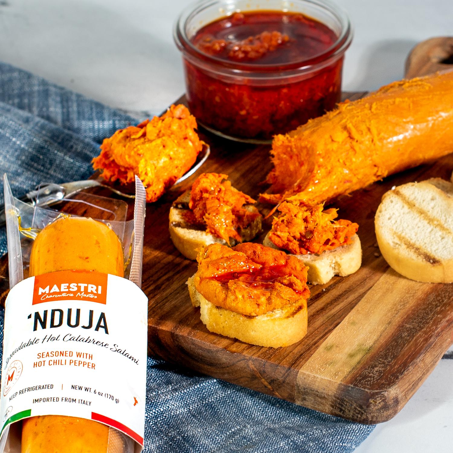 Maestri Nduja spreadable hot calabrese salami