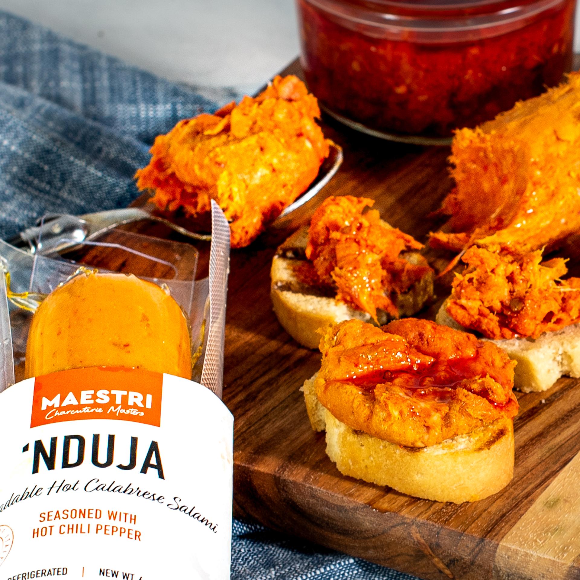 Maestri Nduja spreadable hot calabrese salami