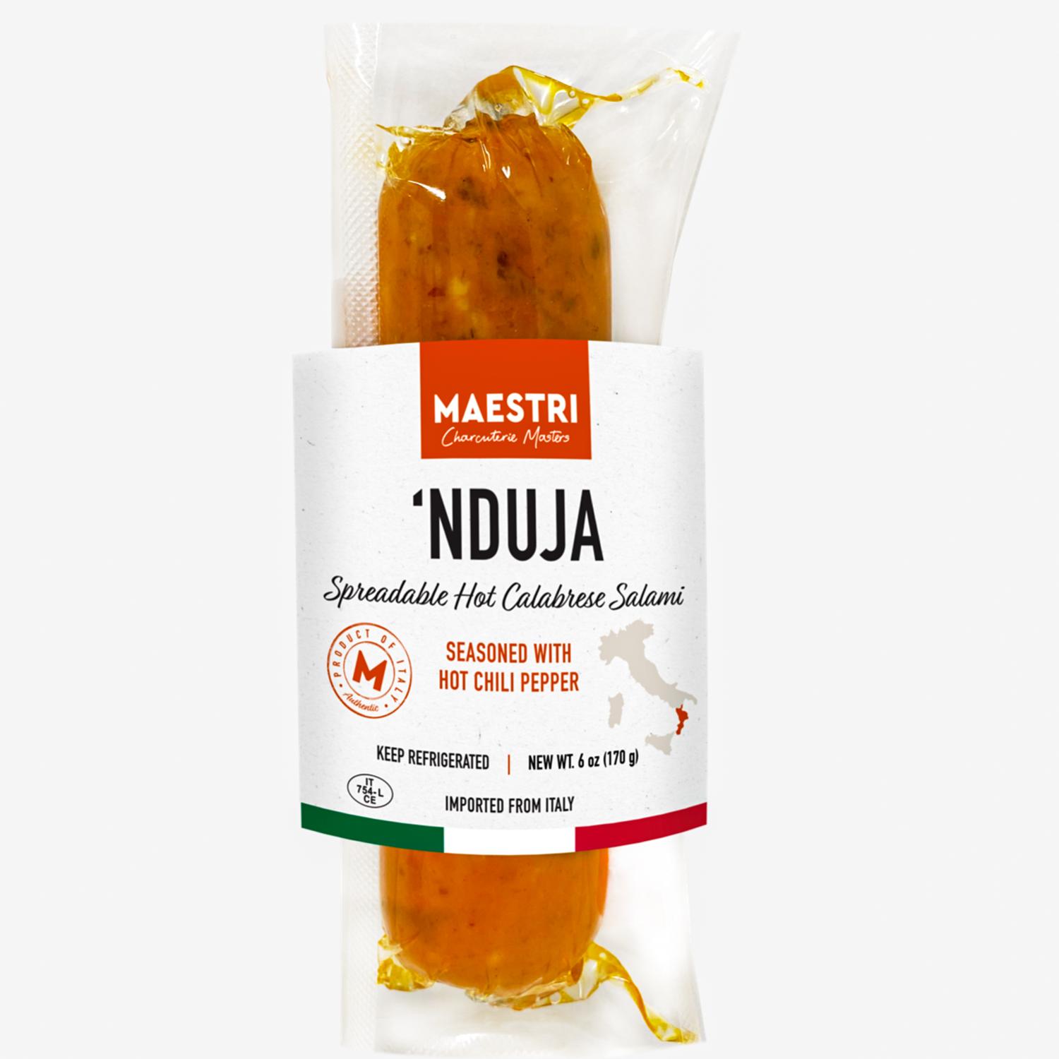 Maestri Nduja spreadable hot calabrese salami
