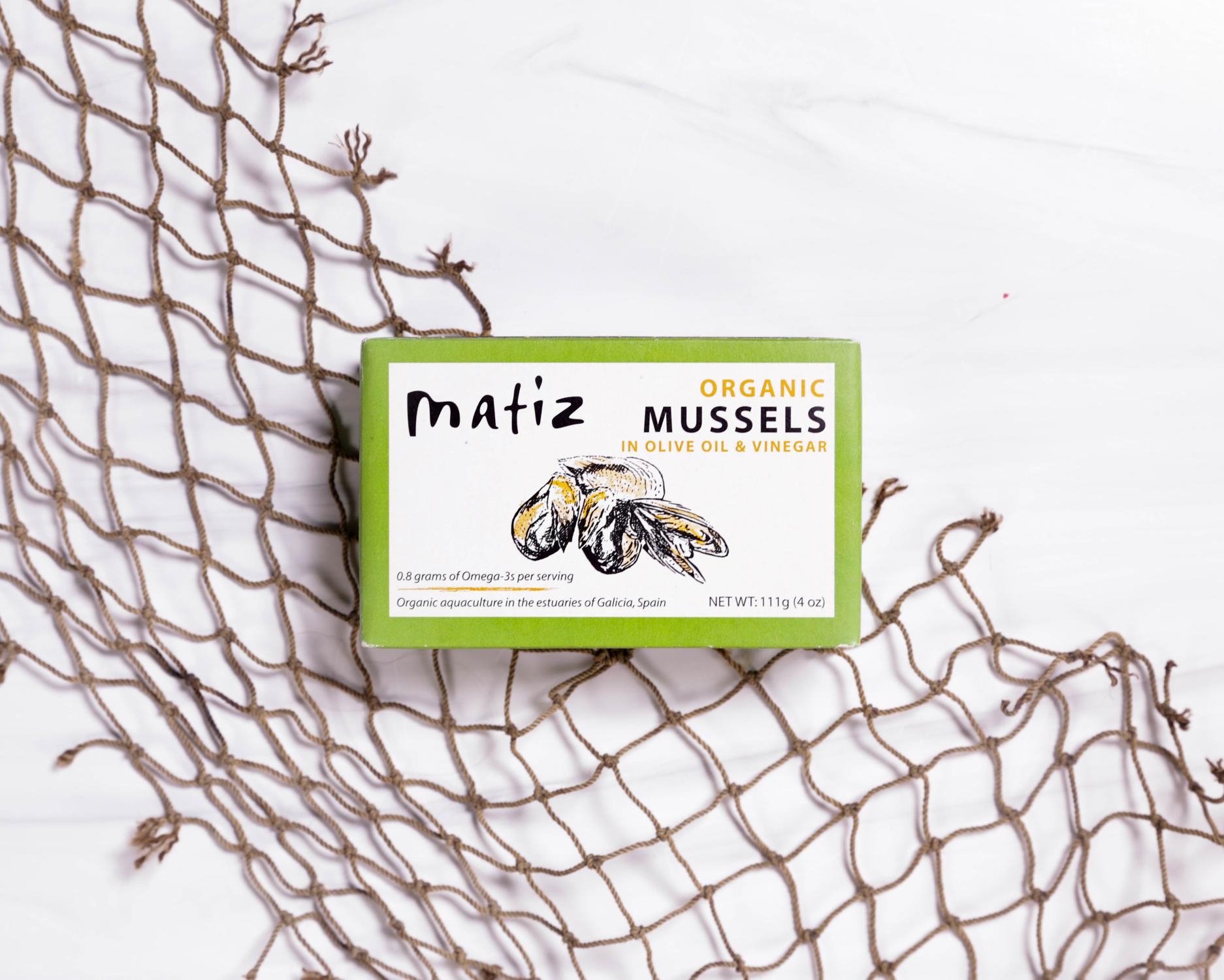 Matiz Espana Organic Mussels in Oil and Vinegar