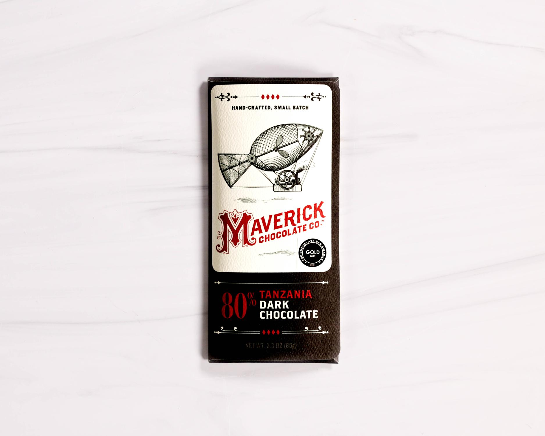 Maverick Chocolates 80% Tanzania Dark Chocolate