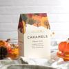 McCrea's Carmels Flavor Trio Fall Autumnal Gift Box filled with 3 flavors of caramels