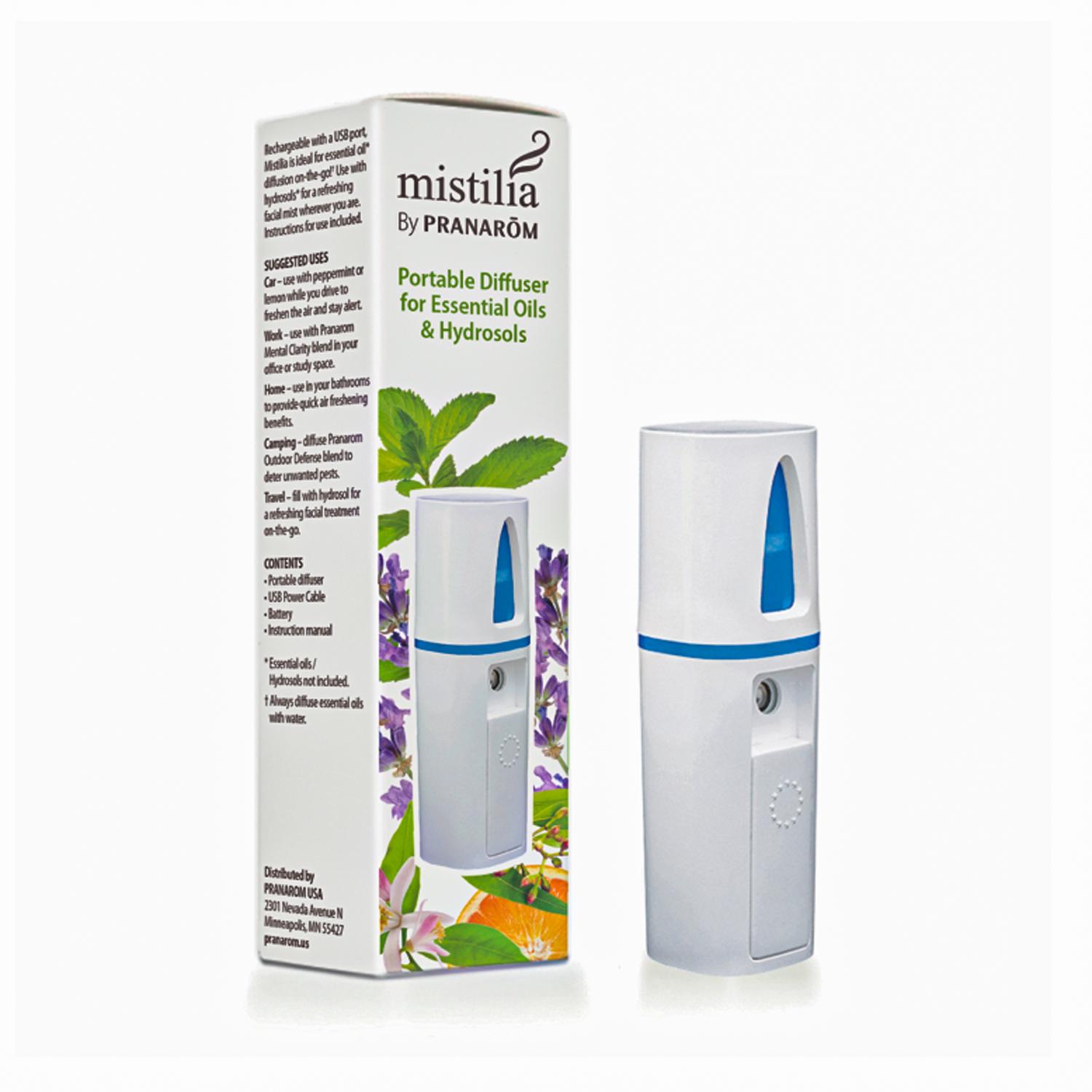 Pranarom Mistilia Portable Diffuser with Uplift Essential Oils