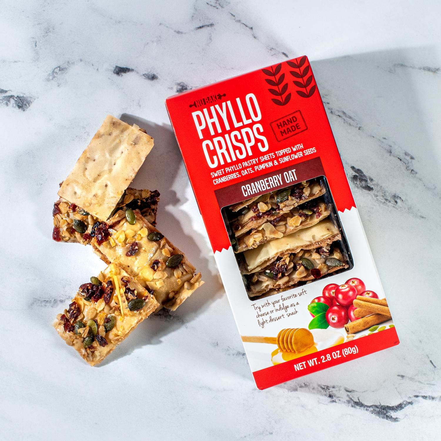 Nu Bake Phyllo Crisps Cranberry Oat