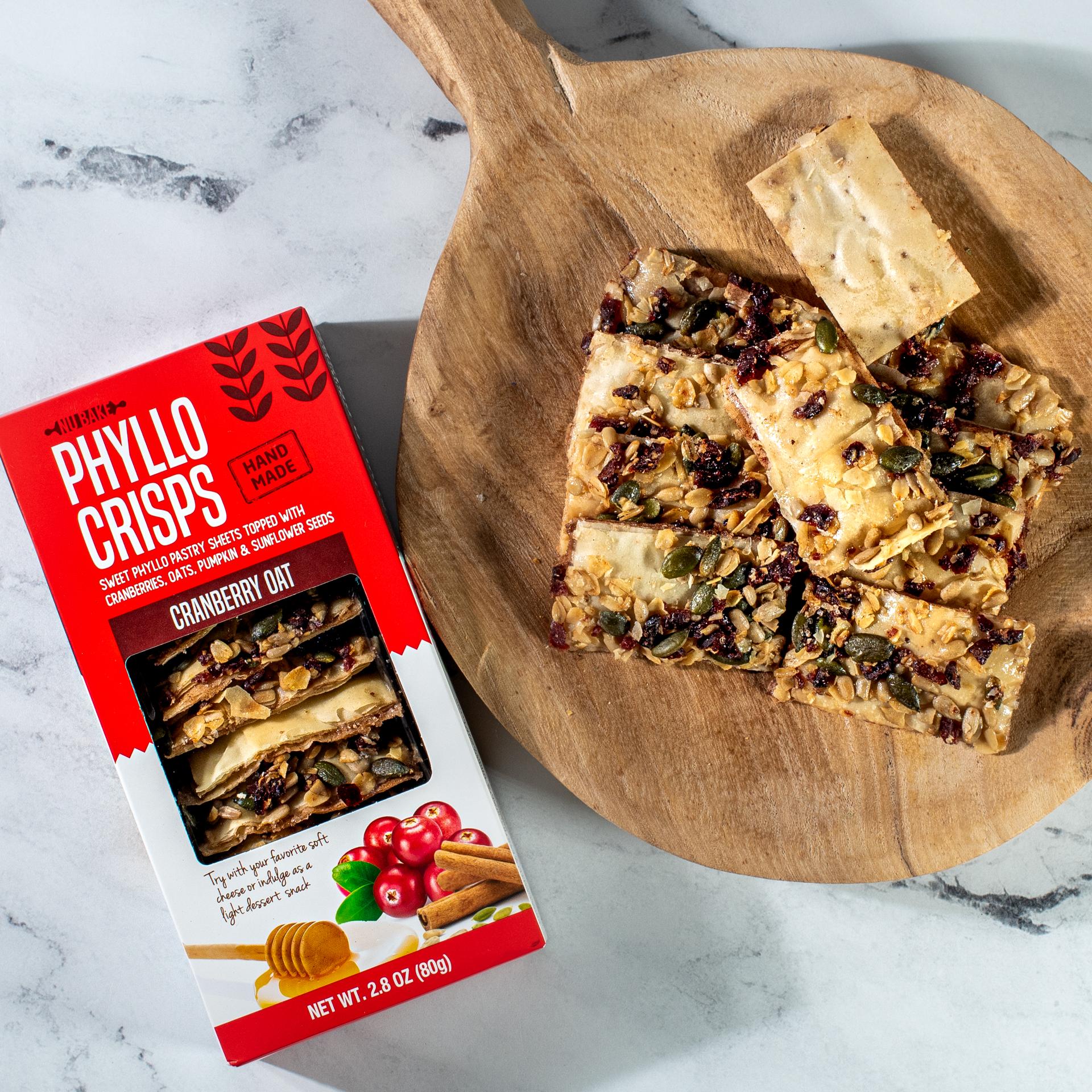 Nu Bake Phyllo Crisps Cranberry Oat