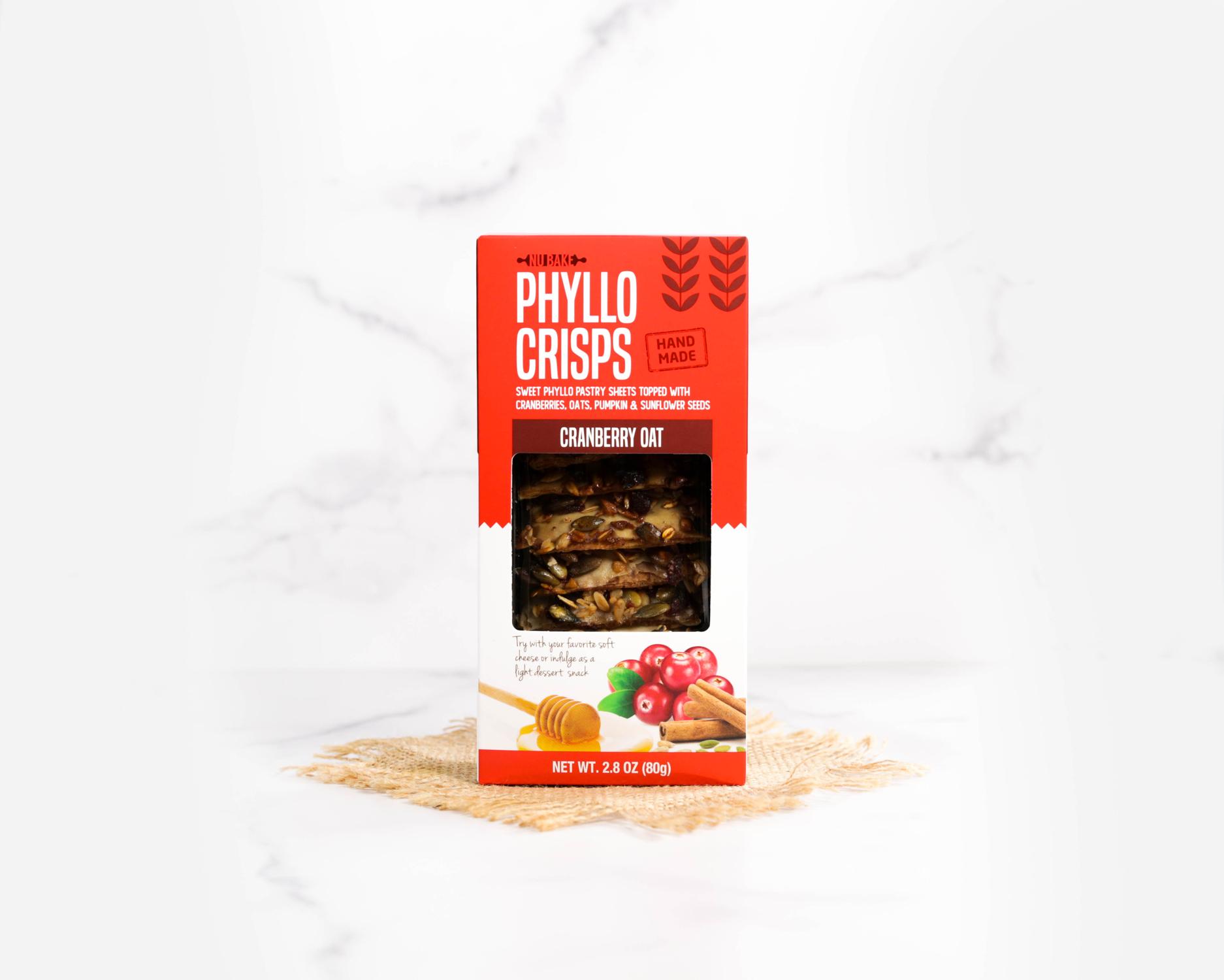 Nu Bake Phyllo Crisps Cranberry Oat