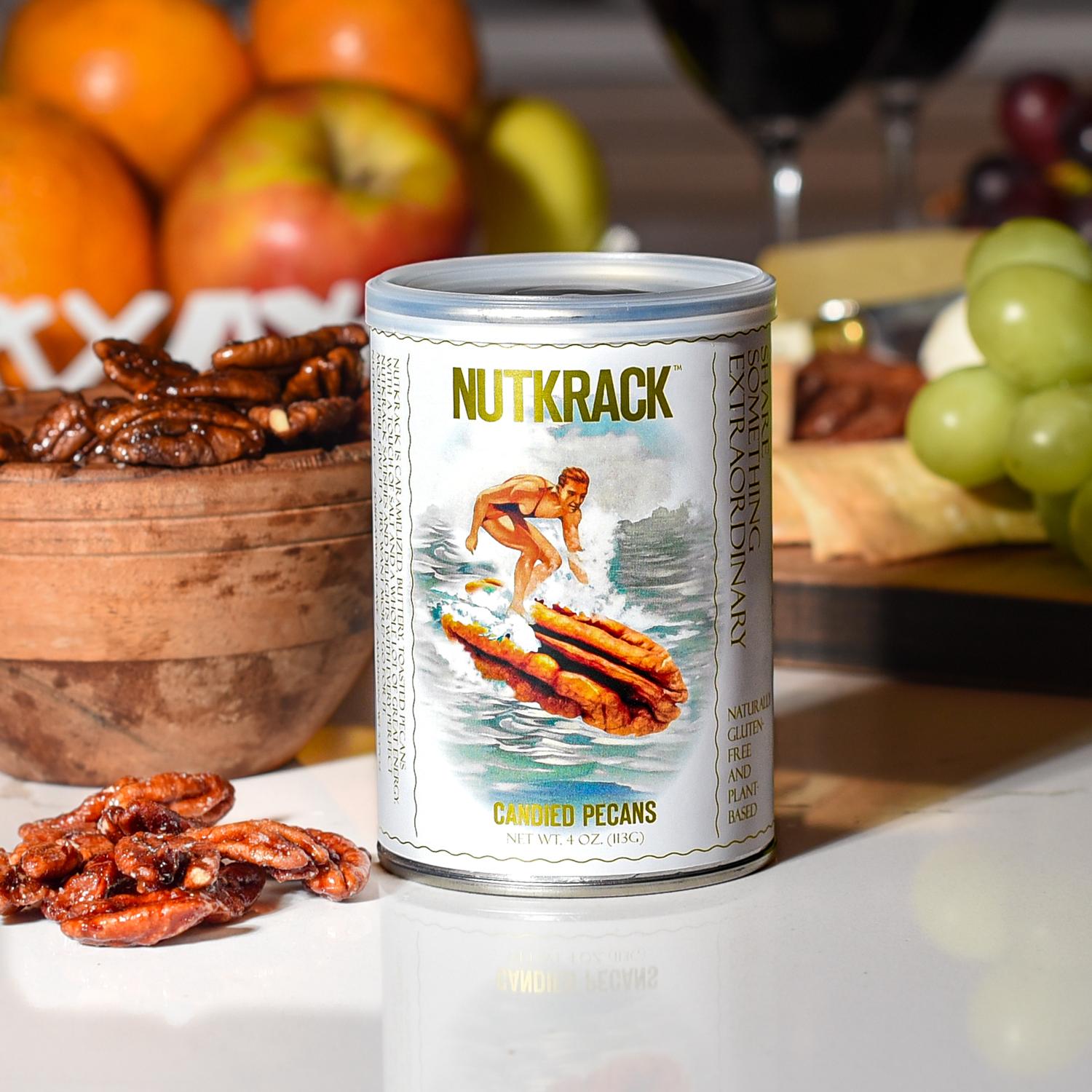 Nutkrack Candied Pecans 4 oz