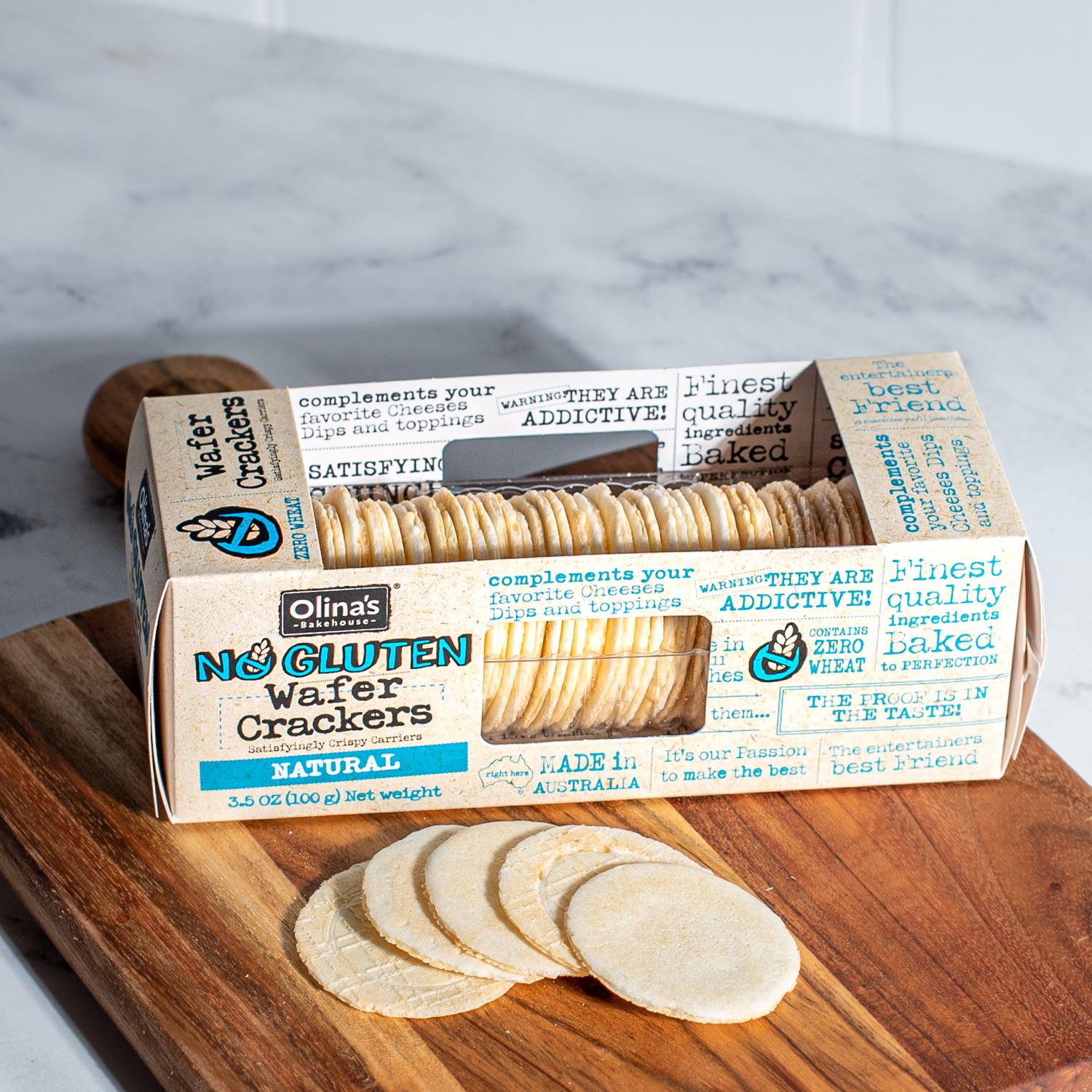 Olina's No Gluten Wafer Crackers