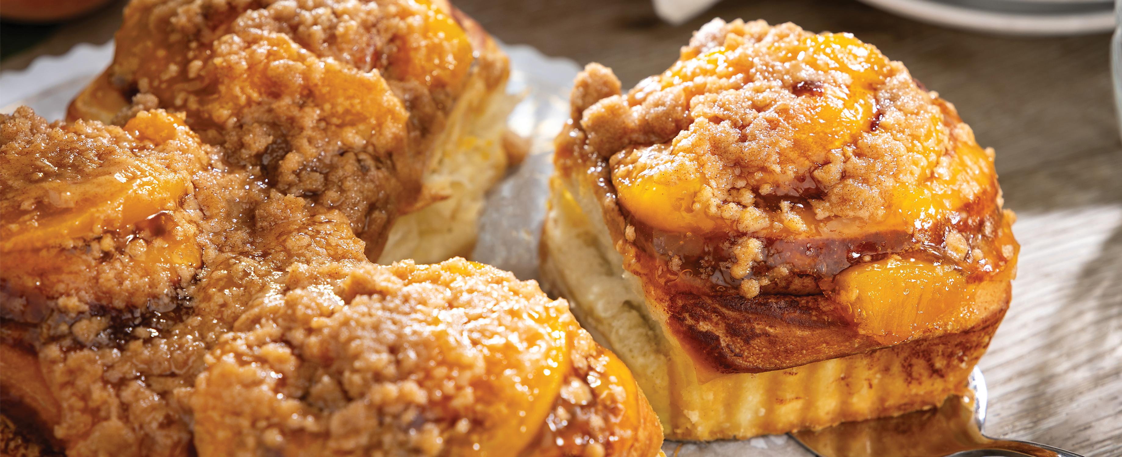 Peach Cinnamon Rolls
