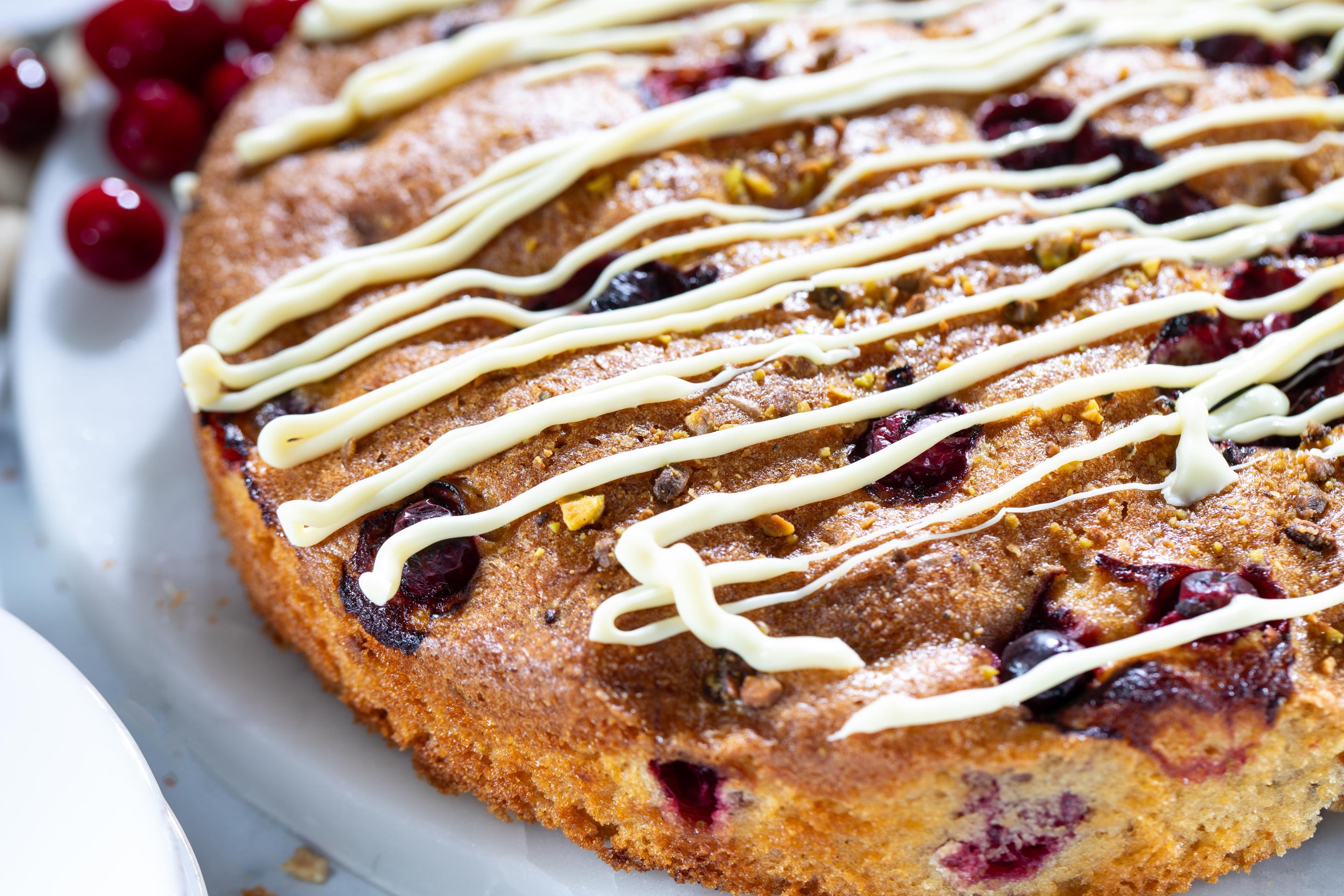 DLM Cranberry Pistachio Old-Fashioned Coffee Cake