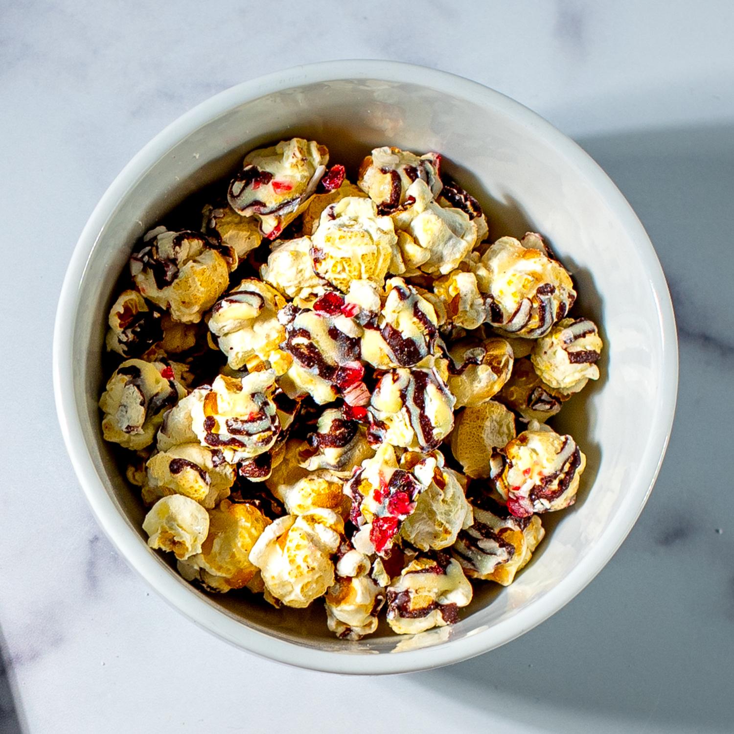 Poppy Chocolate Peppermint Popcorn