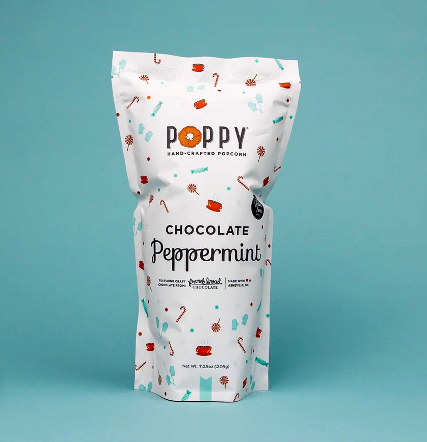 Poppy Chocolate Peppermint Popcorn