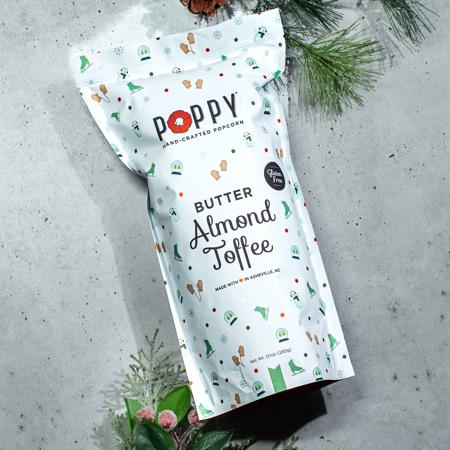 Poppy Handcrafted Popcorn Butter Almond Toffee