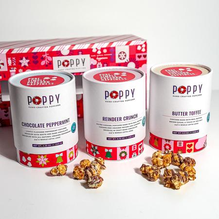 Poppy HOliday cylinder trios