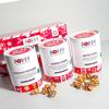 Poppy Popcorn Cylinder Trio reindeer Crunch, Peppermint and Butter toffee