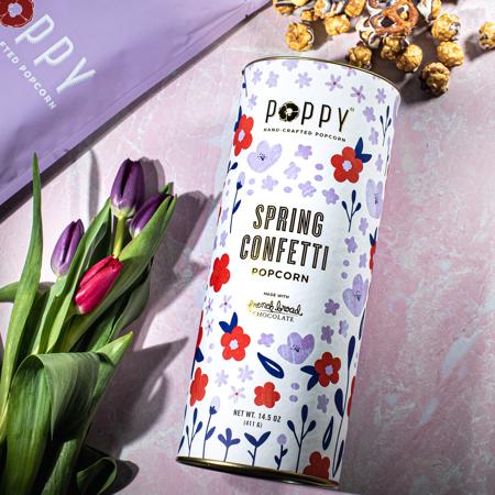 Poppy SPring COnfetti Popcorn