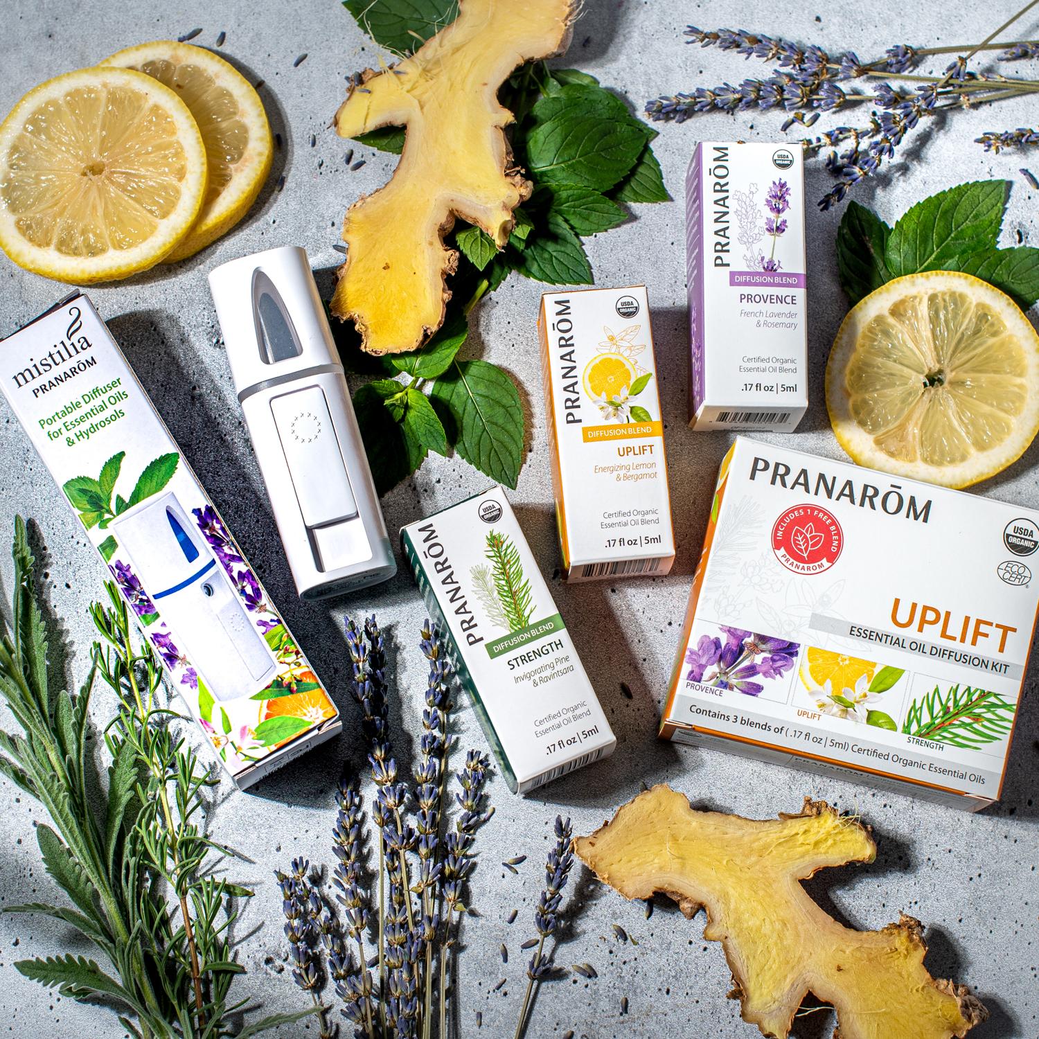 Pranarom Mistilia Portable Diffuser with Uplift Essential Oils