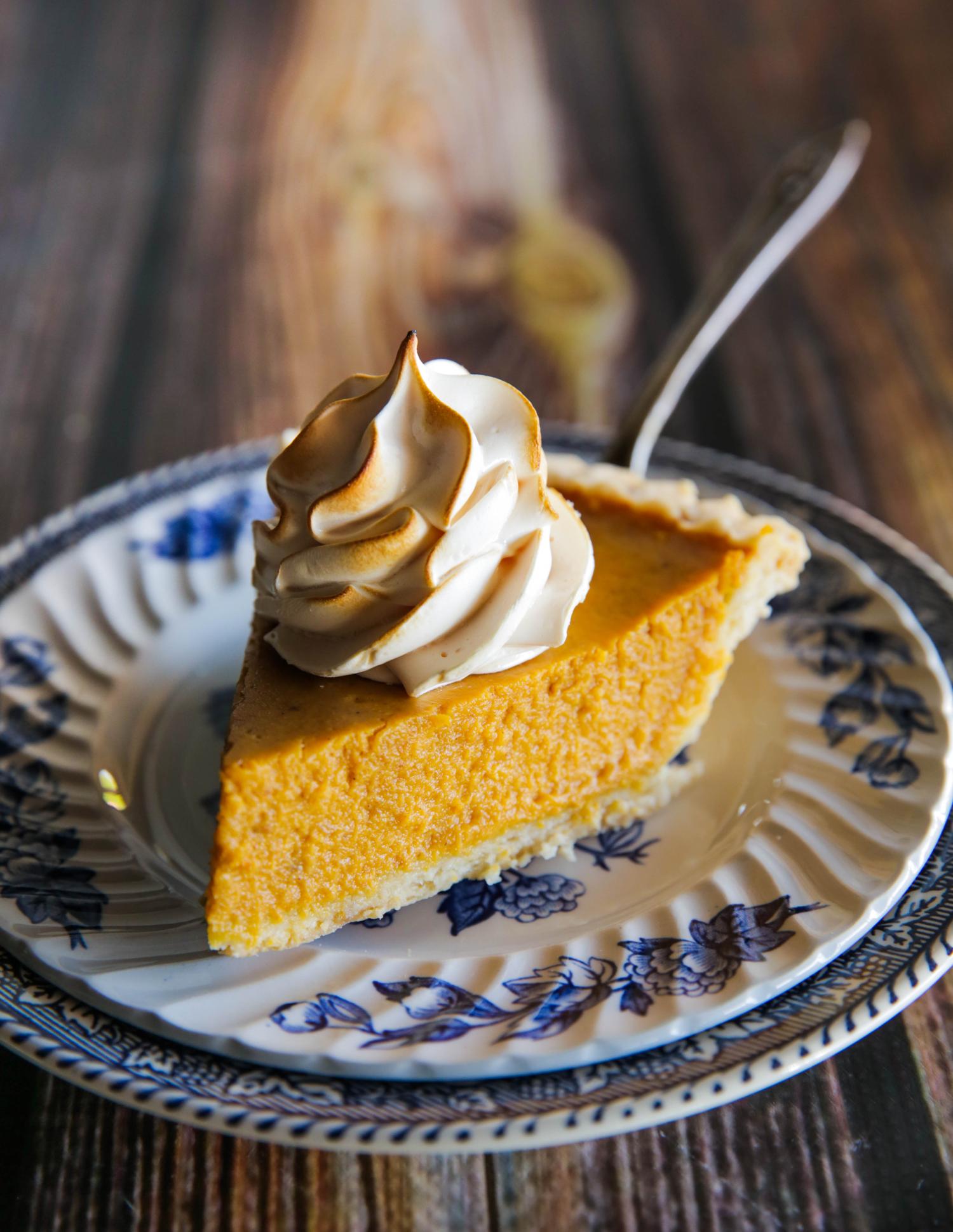 Grandma Tobias Pumpkin Pie Slice