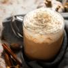 DLM Pumpkin Spiced Latte with 1883 pumpkin spice syrup and an aero latte for frothing milk and DLM 1948 Dark Roast Coffee whole bean