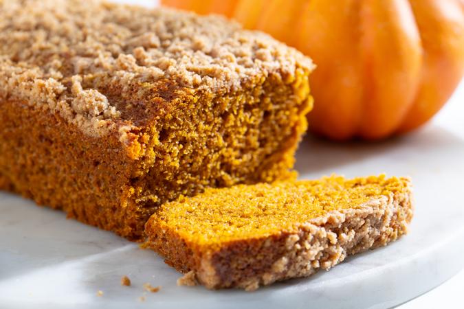 Pumpkin Struessel Loaf pound cake