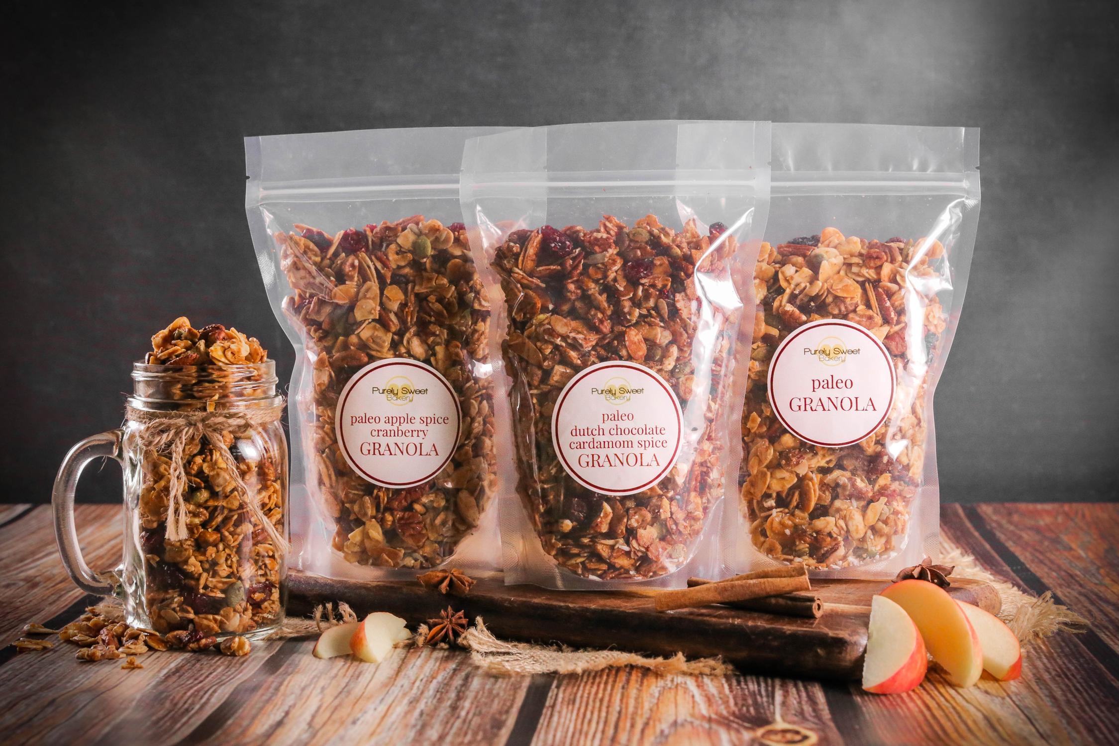 Purely Sweet Dutch Chocolate Cardamom Spice Granola