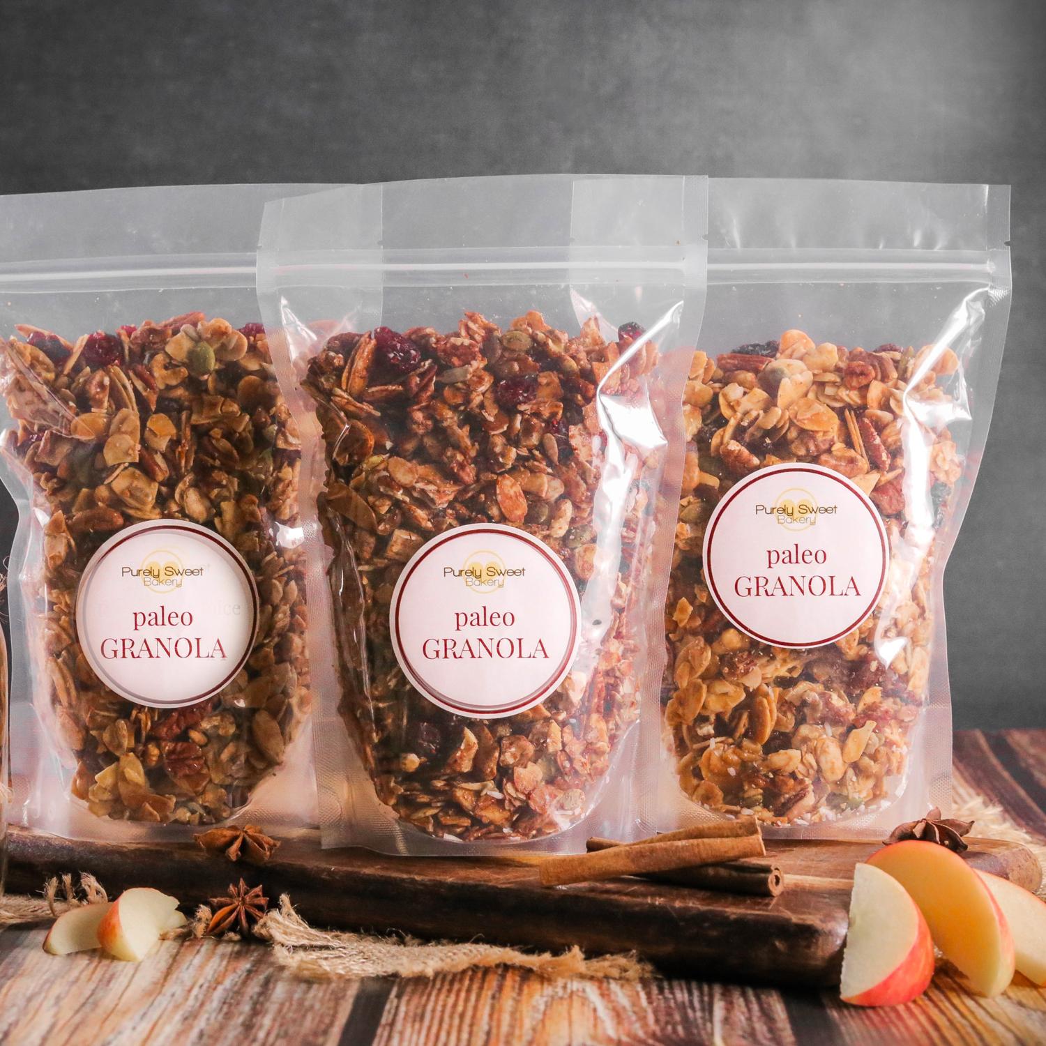 Purely Sweet original paleo granola