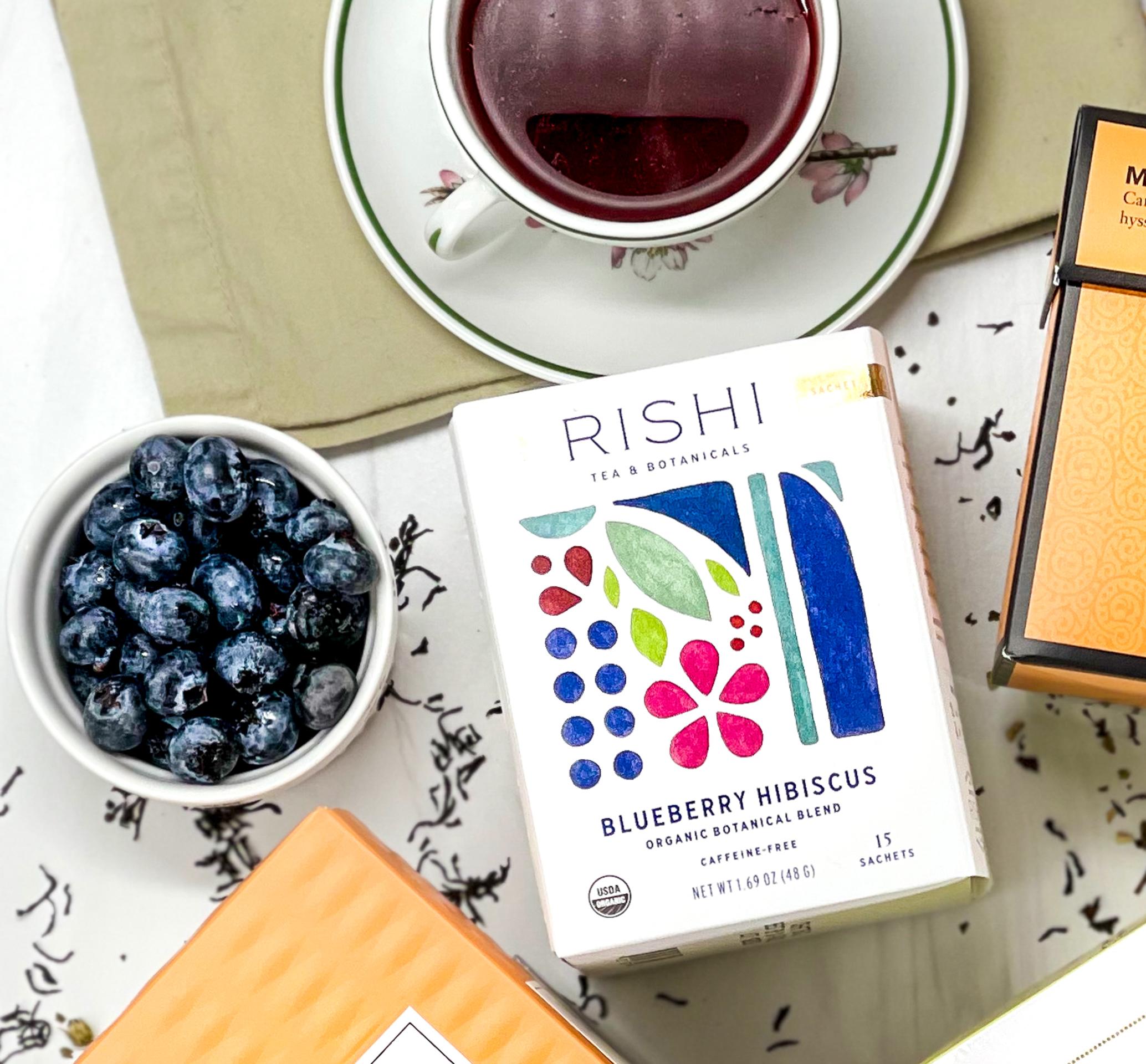 Rishi Blueberry Hibiscus Tea Sachets