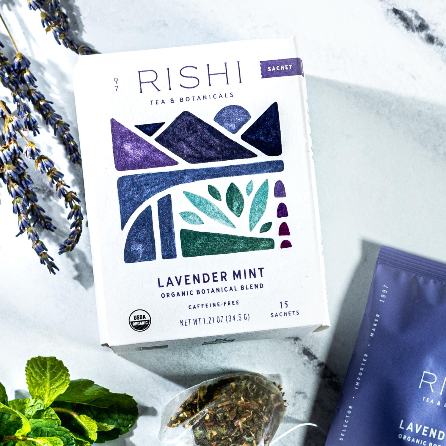 Rishi Lavender Mint Tea Sachets