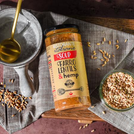 Ristorante Italiano Soup Farro Lentils and Hemp Soup