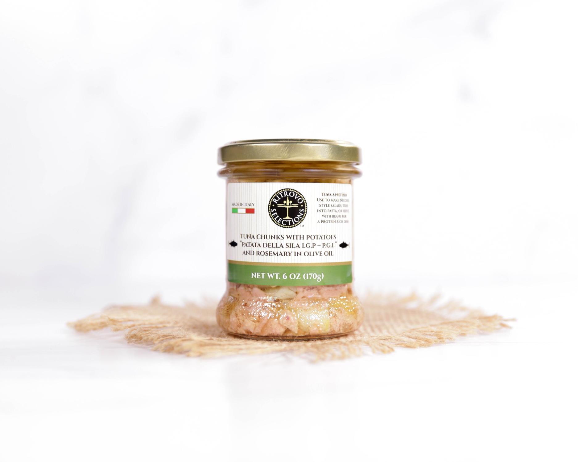 Ritrovo Tuna Chunks with Potatoes and Rosemary in Olive Oil