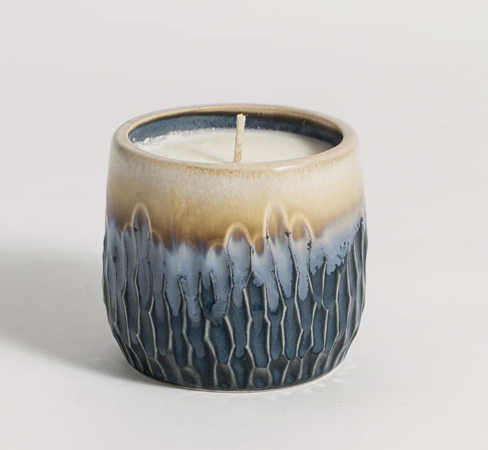rookwood pottery candle in angel falls design