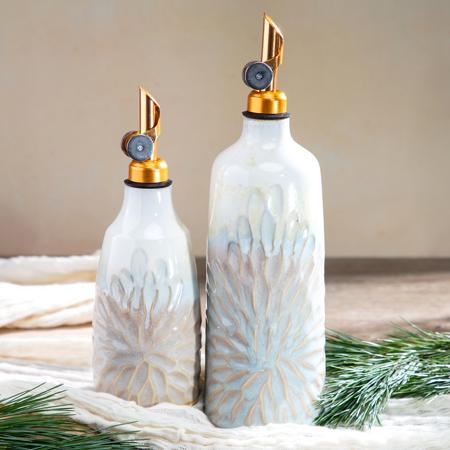 Rookwood Pottery olive oil and vinegar Cruets