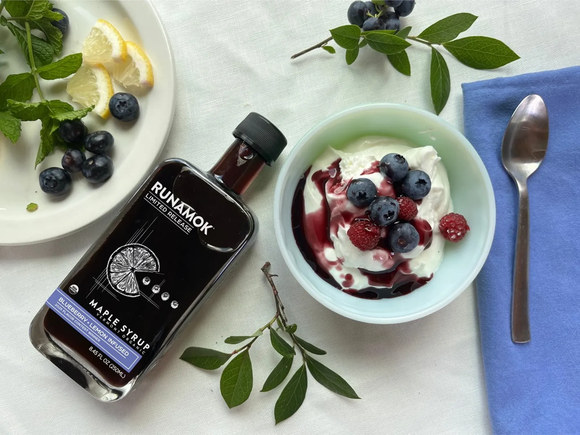 Runamok Blueberry Lemon Maple Syrup