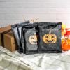 Rustic Bakery Jack O'Lantern vanilla sugar Cookie with orange sugar four pack standing up