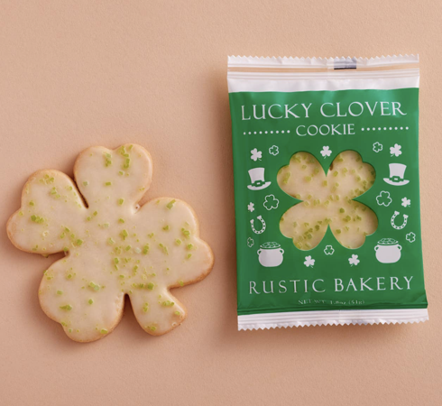 rustic bakery lucky clover sugar cookie
