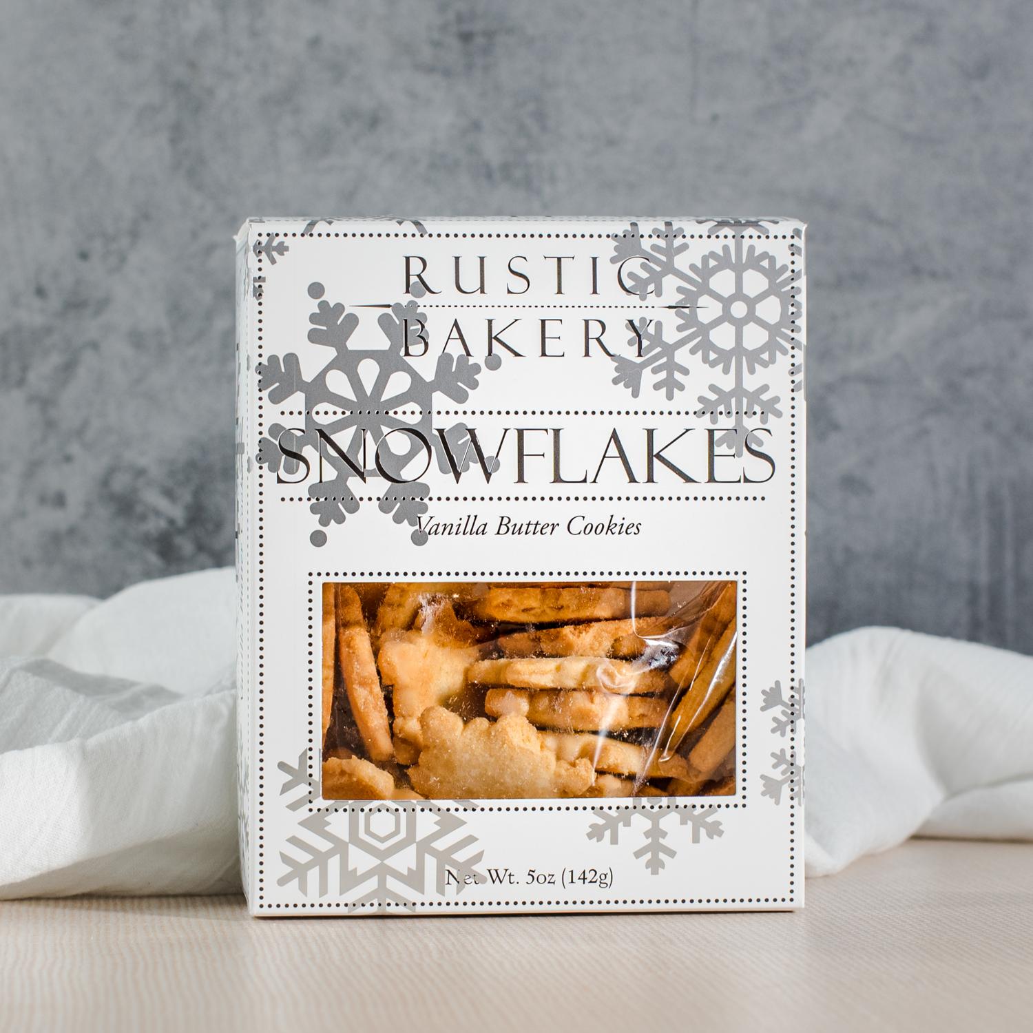 Rustic Bakery Snowflake cookies