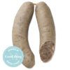 Bulk package of traditional Schaller & Weber authentic pork and veal German bratwurst sausages.